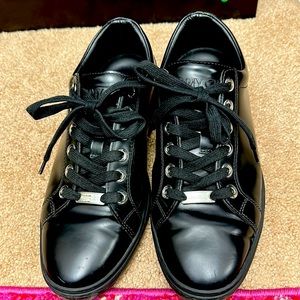 Jimmy Choo men’s black leather sneakers size 42.5
